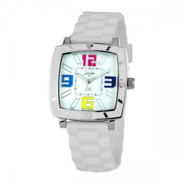 Unisex hodinky Justina (40 mm) - Bílý